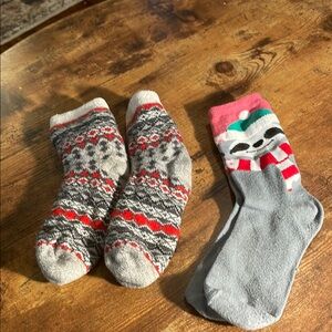 Cozy Christmas theme girls socks